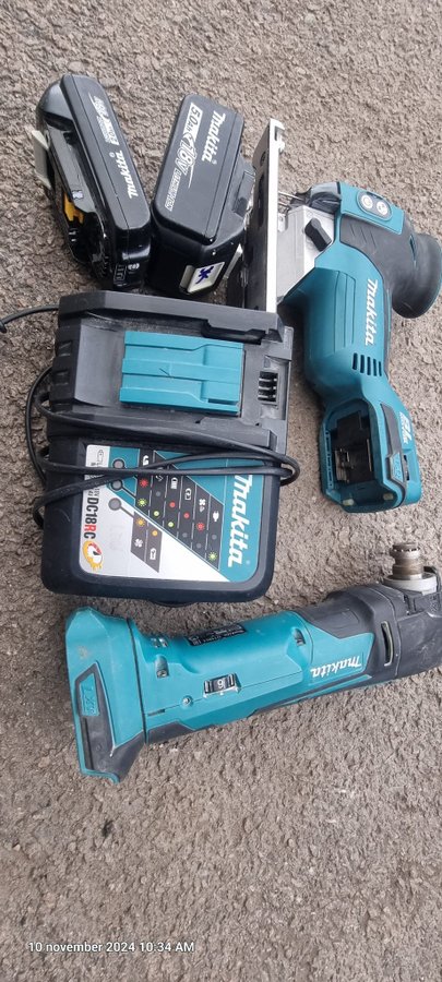 Makita DTM51 18v och Makita Sticksåg DJV181 18V