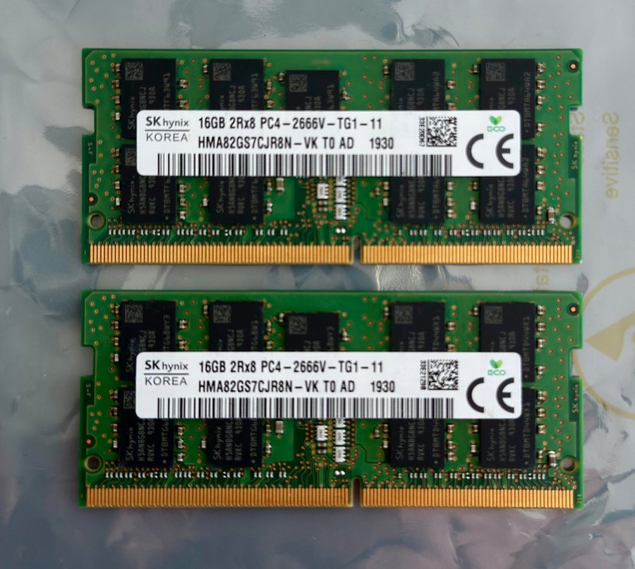 SK Hynix 32Gb (2x16) 2666MHz