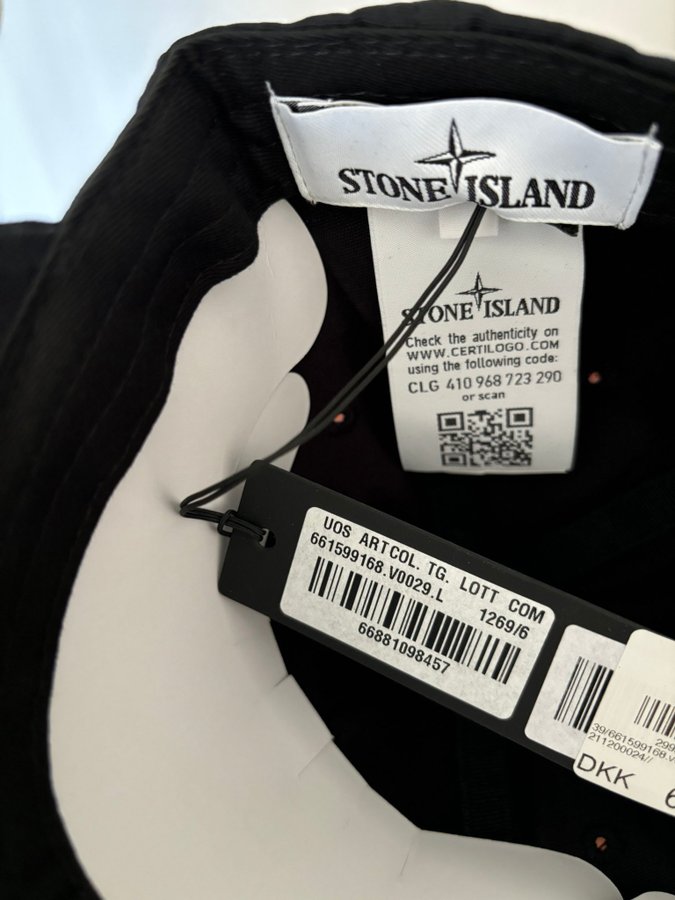 Stone Island svart keps