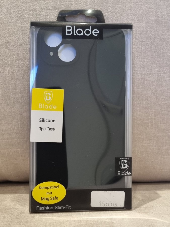 Blade Silikon TPU-fodral för iPhone 15 Plus