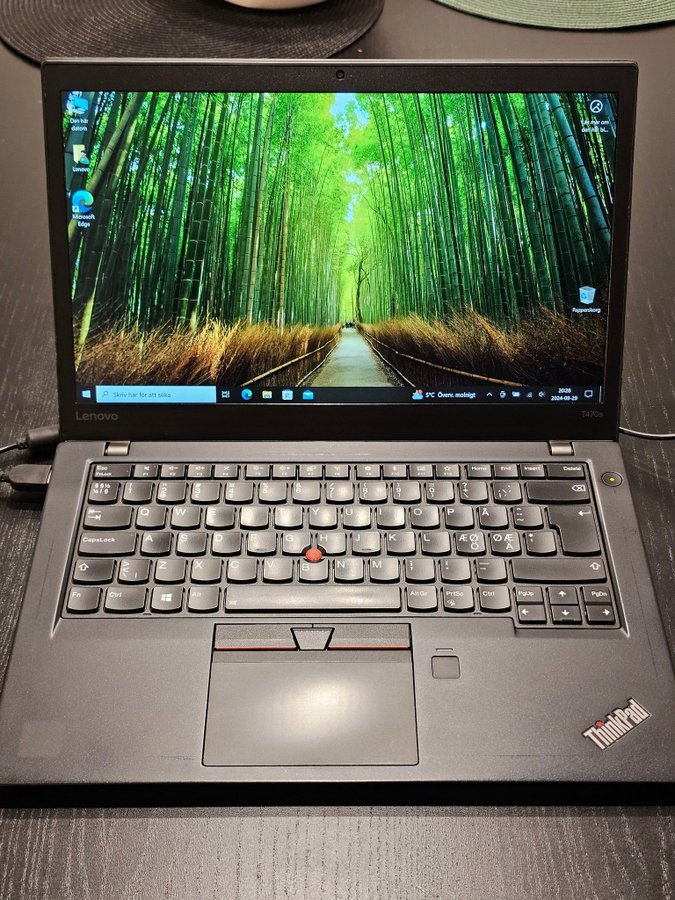 Lenovo ThinkPad T470s, i5-6300U, 8GB DDR4, 256GB SSD, pekskärm