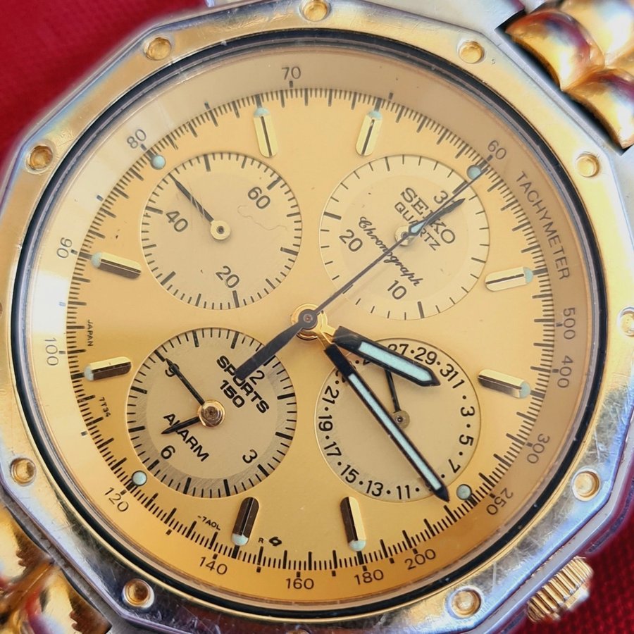 SEIKO CHRONOGRAPH 7T34-7A0L R ALARM