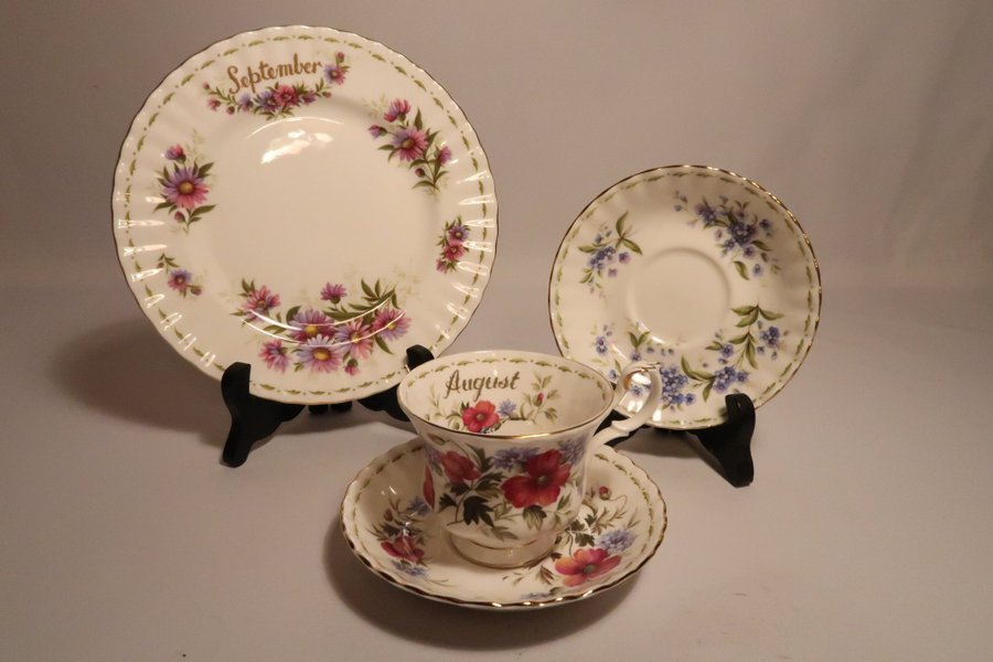 Servisdelar "Flower of The Month" Royal Albert England