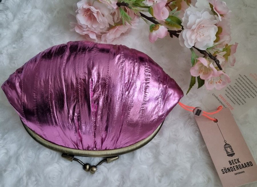 Beck Söndergaard plånbok börs Granny purse Pink Metallic Ny med lapp!