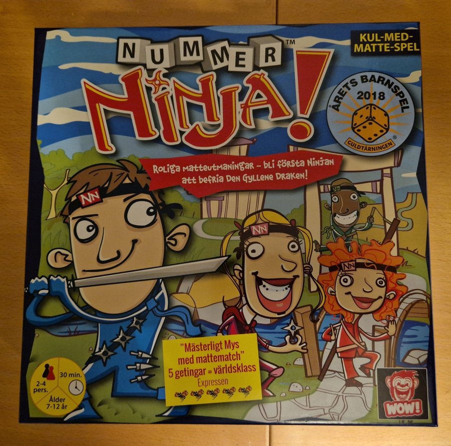 Nummer Ninja! -Nyskick- Barnens roliga matte-spel