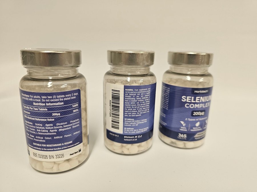 3st Horbaach Selenium Complex 200µg 365 tabletter