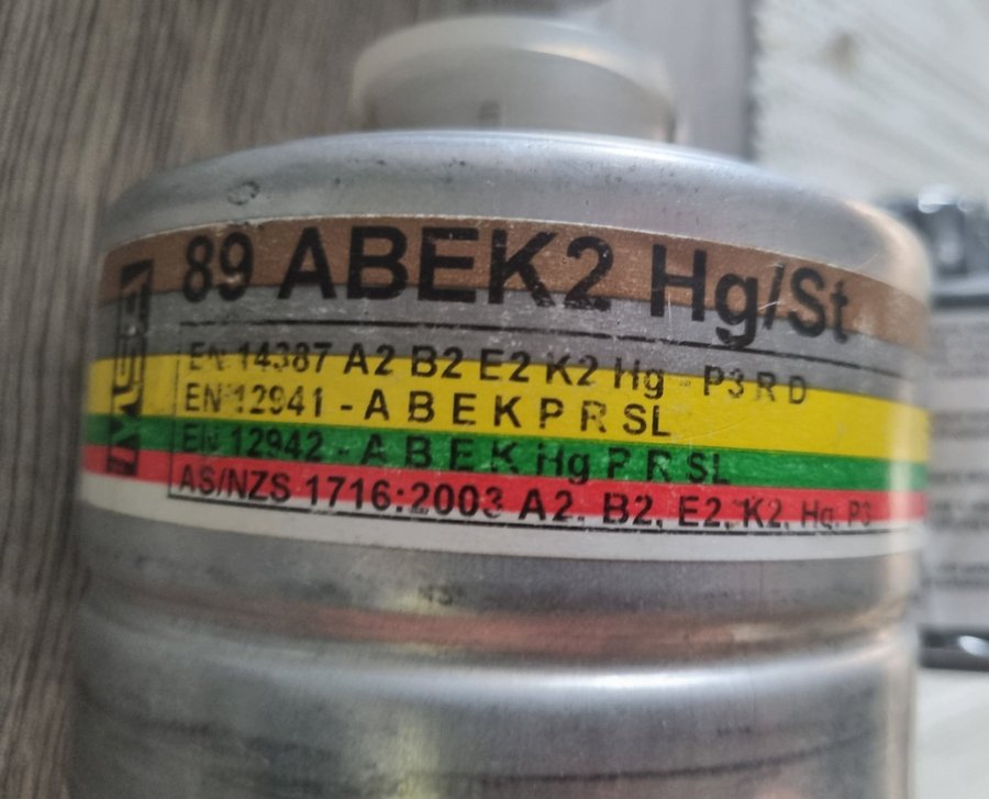 Gasmaskfilter ABEK2 Hg/St  A2B2E2K2HgP3