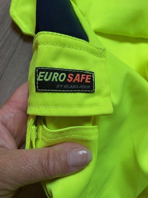 Blåkläder Eurosafe neon-gul och mörkblå byxor storlek C52 Nya