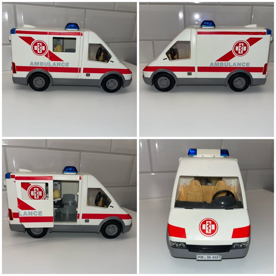 Playmobil Krankenhaus//Hospital/Sjukhus/ set 4404  Ambulans 4221 från 2006-2014