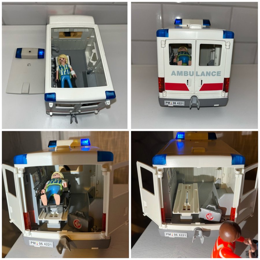 Playmobil Krankenhaus//Hospital/Sjukhus/ set 4404  Ambulans 4221 från 2006-2014