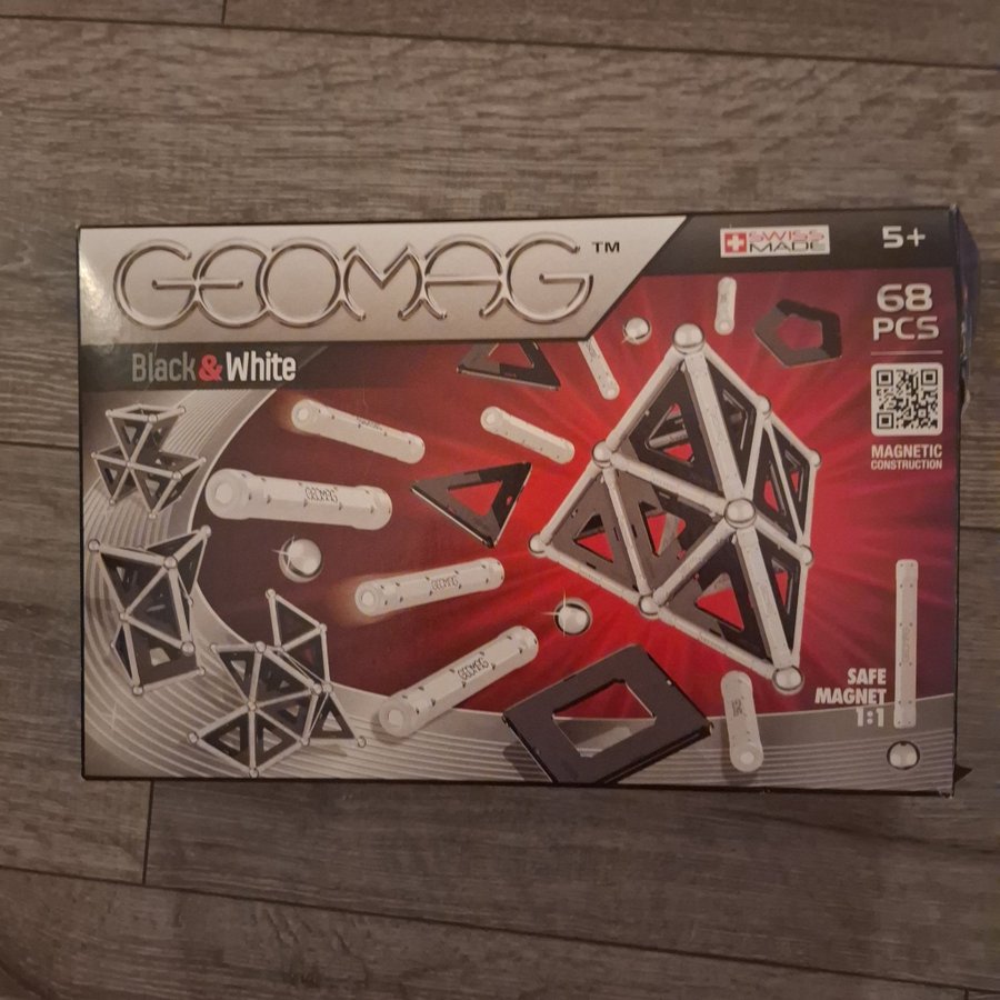 Geomag Black  White 68 delar