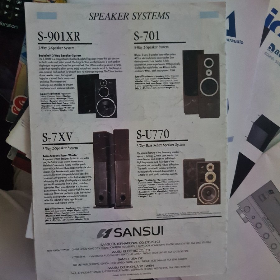 Sansui broschyr 93-94