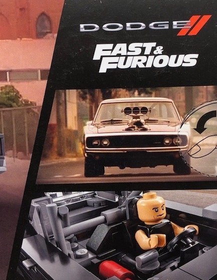 LEGO Speed Champions 76912 "Fast  Furios Dodge 1970 Charger R/T" - oöppnad!