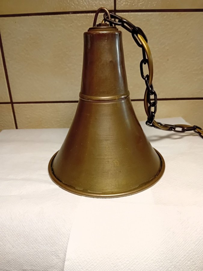 Taklampa /Fönsterlampa koppar konisk, industris