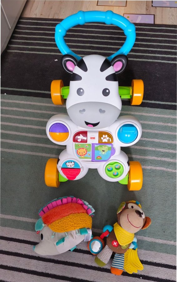 Fisher-Price Gåvagn Zebra med Leksaker