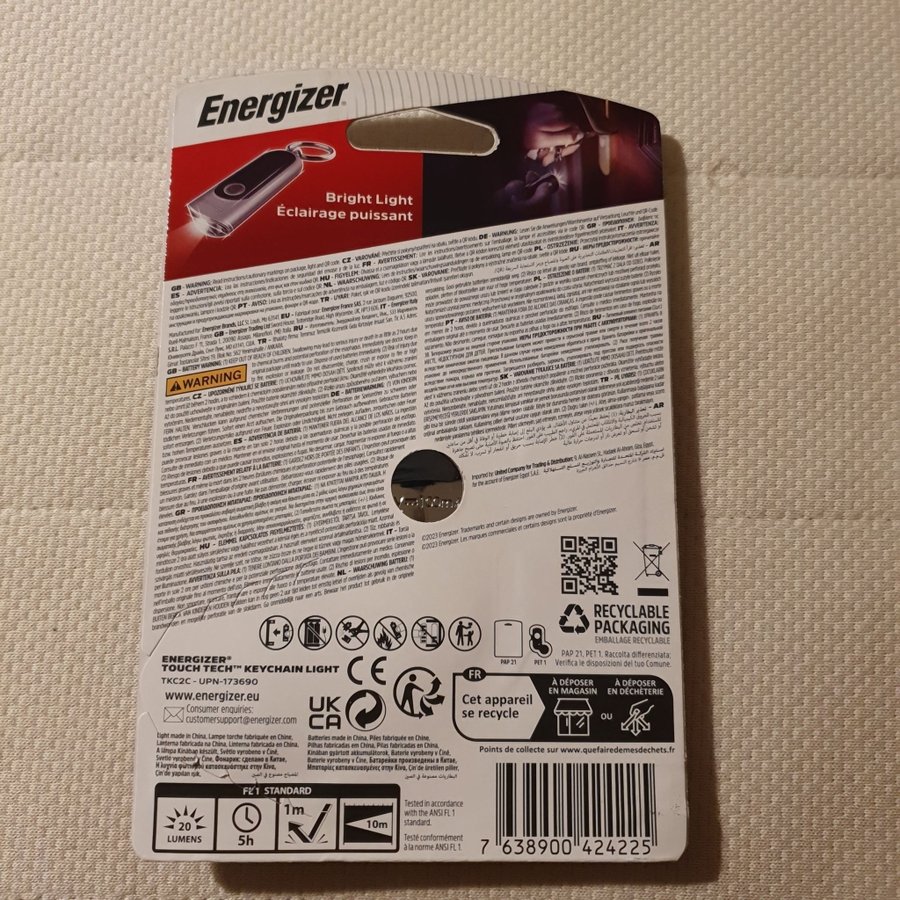 Energizer Touch Tech Nyckelringlampa ficklampa