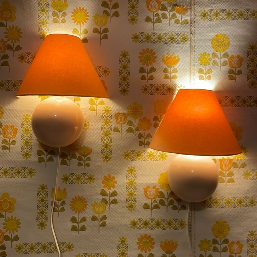 Etikettmärkta Paret Artilux 8204 vägglampa - klotlampor rosa vintage retro pop