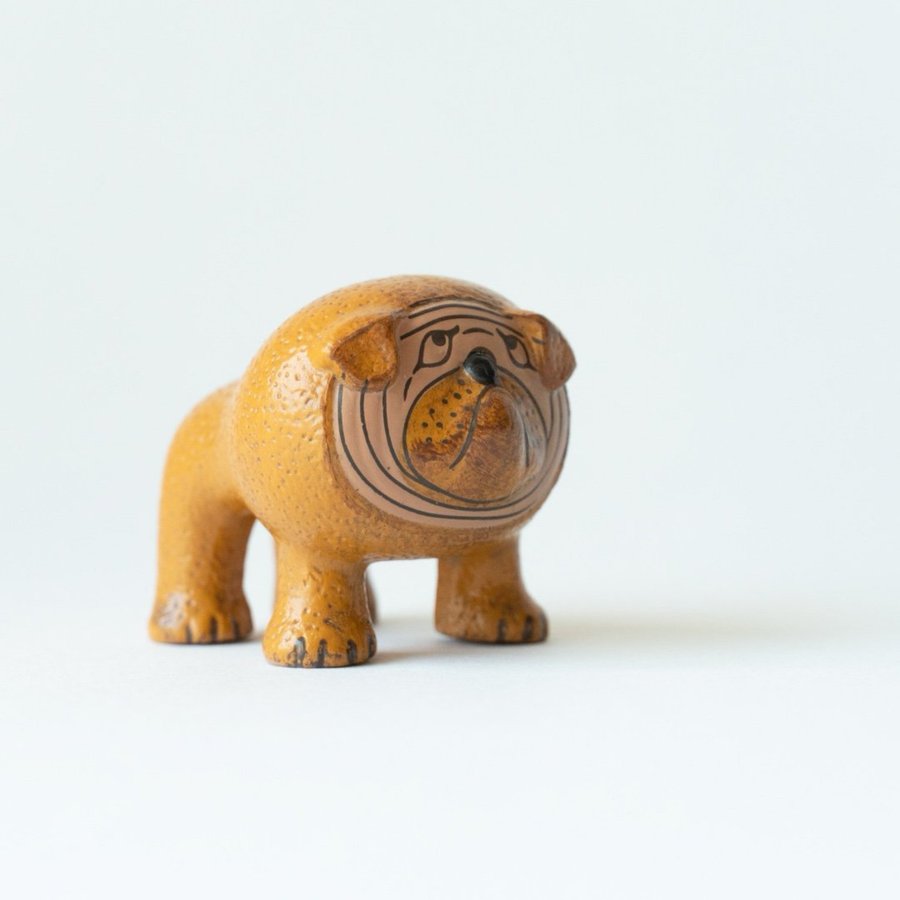 Lisa Larson figure Lillkennel Bulldog miniatyr-Limited Edition