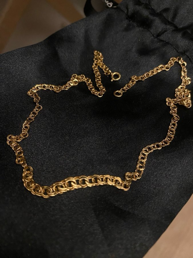 BISMARCK äkta guld halsband (18k)