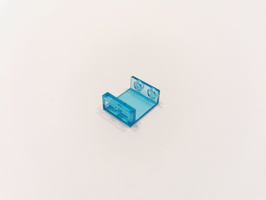 Lego - transparent - ruta - 1x2x2 - part 4864 - ljusblå (trans light blue)