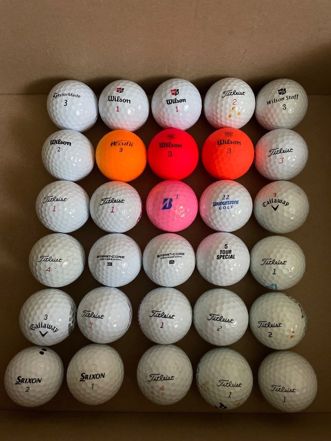 30st golfbollar mix