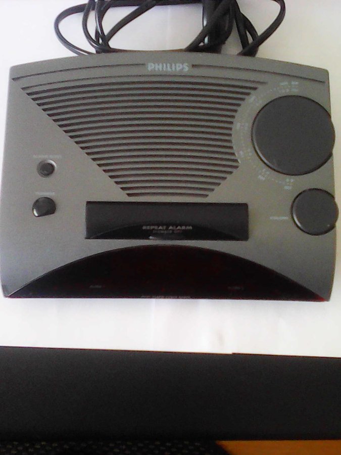 Vintage PHILIPS TYPE AJ 3220/00 DUAL ALARM KLOCKRADIO