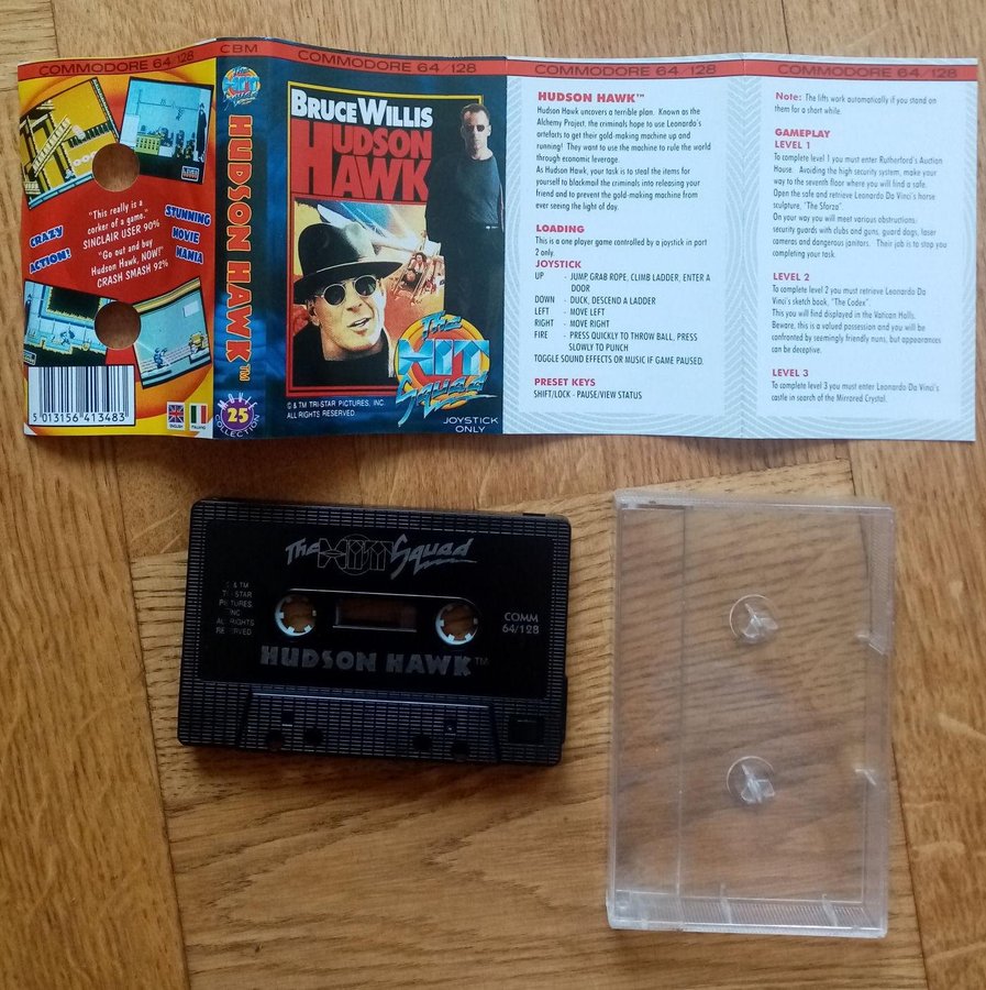 Hudson Hawk (Hit Squad - Ocean) ->TESTAD<- - Commodore 64 / C64 Spel