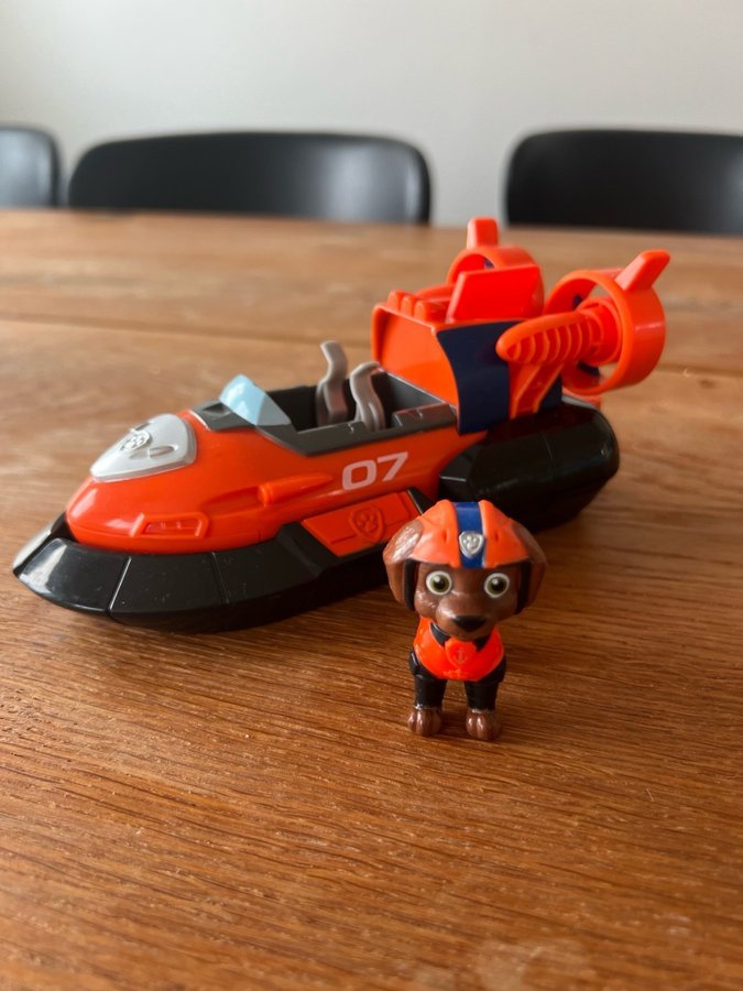 Paw Patrol Zuma Figur och Hovercraft