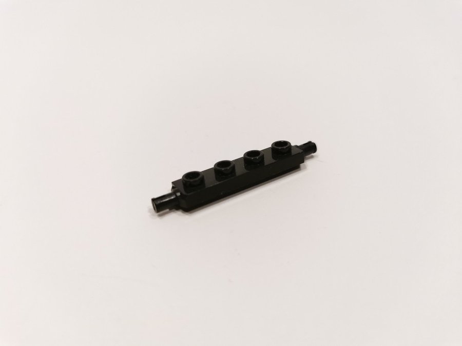 Lego - plate - pin - fäste till hjul - 1x4 - part 2926 - svart