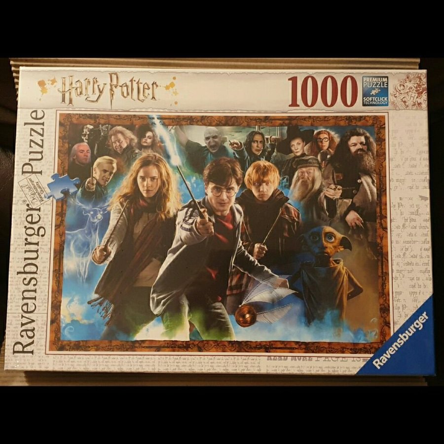 Harry Potter Hagrid Voldemort Malfoy Dobby Ravensburger 1000 bitar Pussel Puzzel