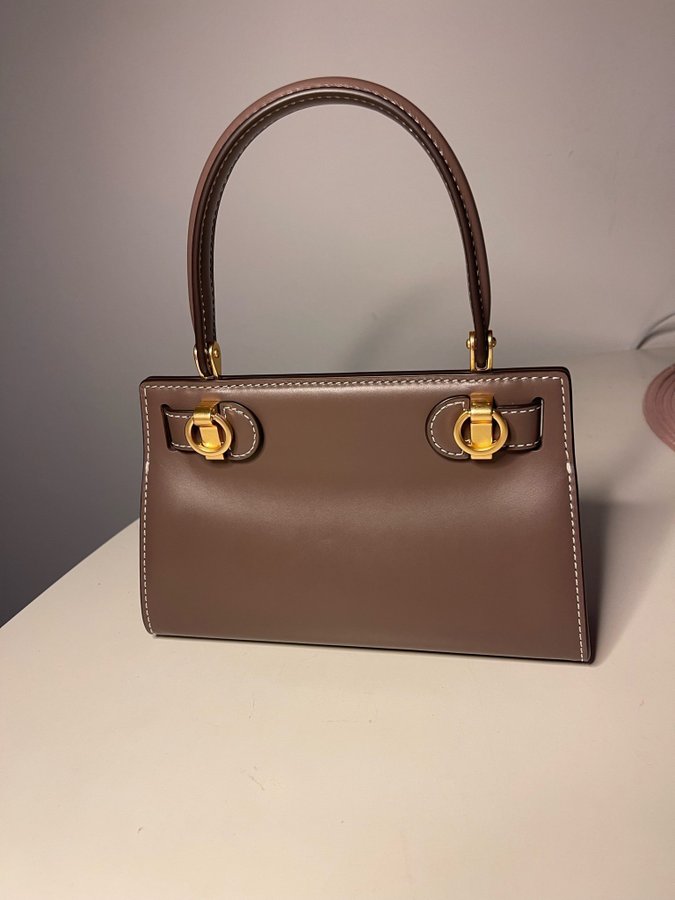 Tory Burch Lee Radziwill petite bag brun/taupe