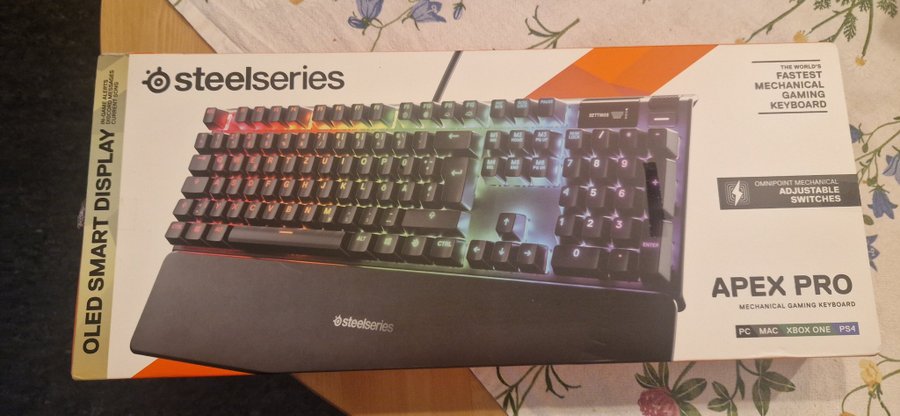 SteelSeries Apex Pro OLED-smart display Mekaniskt Speltangentbord som ny