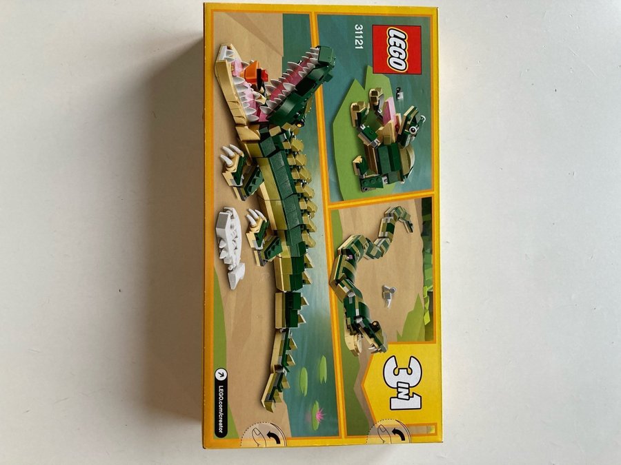 LEGO Creator 3-i-1 Alligator 31121 OÖPPNAD/HELT NY