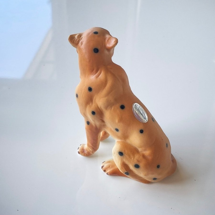 Porslinsfigurin, gepard. Porcelain Cheetah Figurine