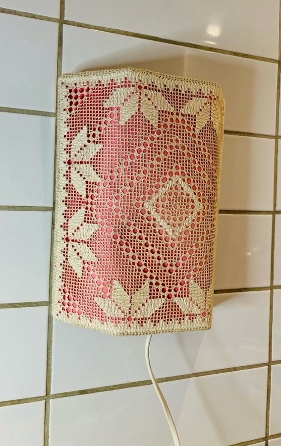 Vintage Vägglampa Näversöm