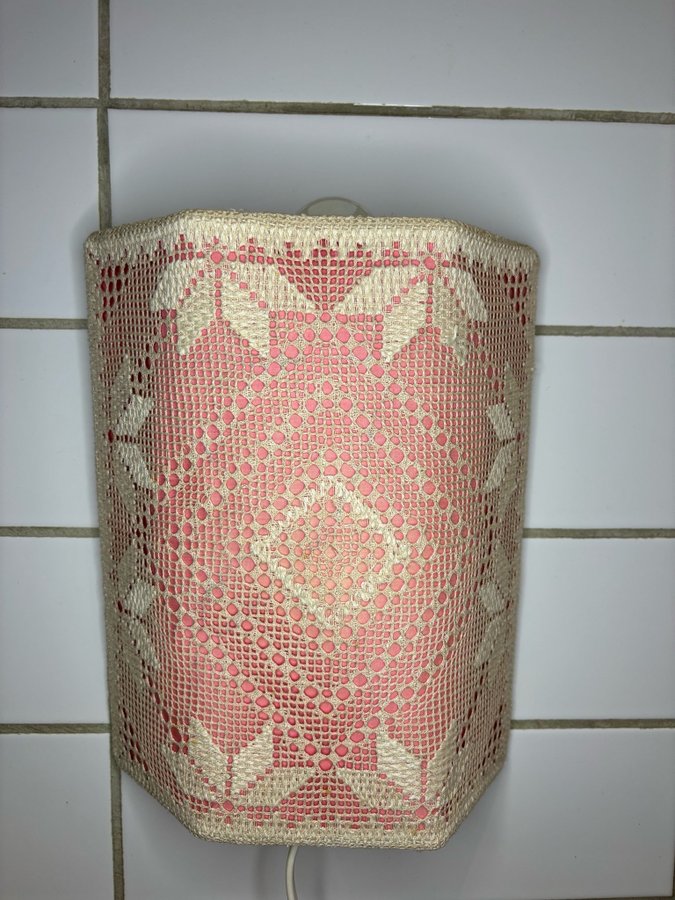 Vintage Vägglampa Näversöm