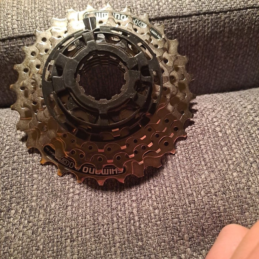 NY. Shimano Hyperglide 7 vxl kassette till cykel. CS-HG41-7