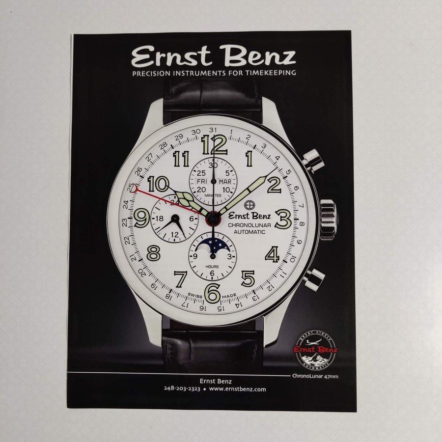 Ernst Benz Chronolunar Automatic annons från 2009