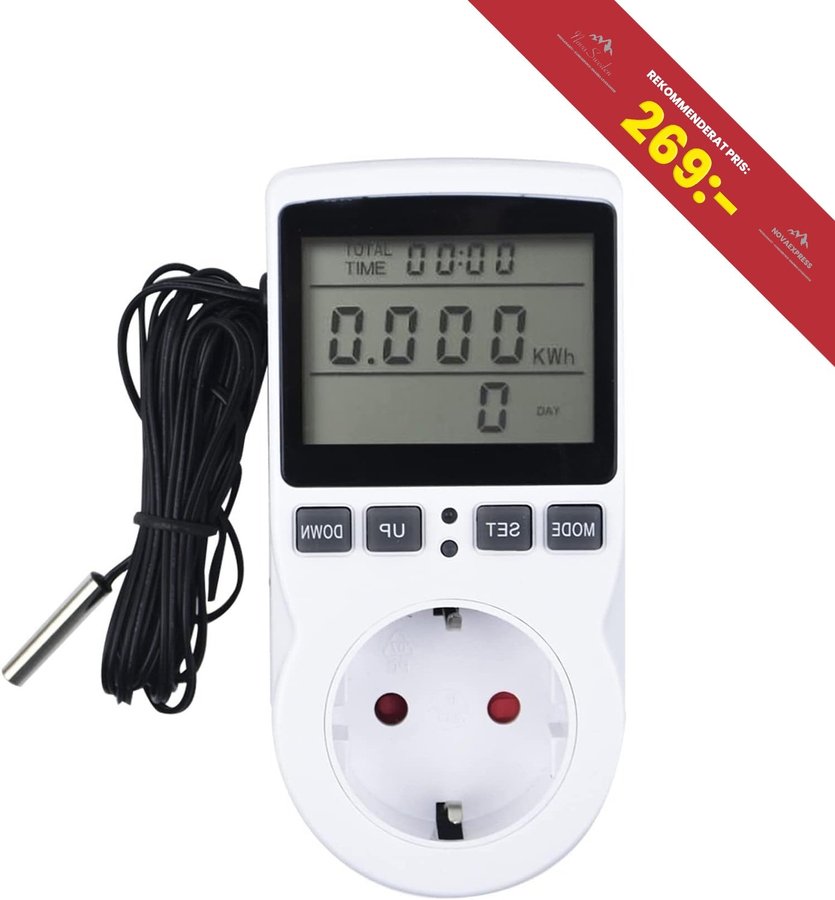 NY Digital temperaturegulator | 230v/50hz | - 40 - 120°C | Nypris 269kr