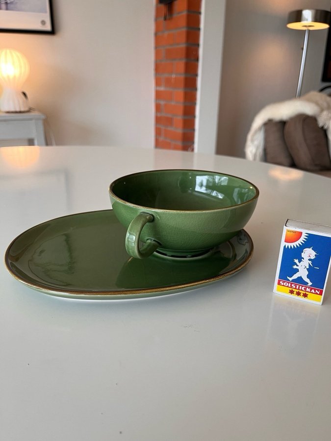 Grön kopp medfat IKEA frukostset 18004 Bo Karlsson retro vintage