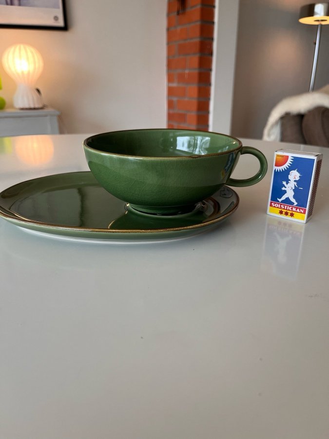 Grön kopp medfat IKEA frukostset 18004 Bo Karlsson retro vintage