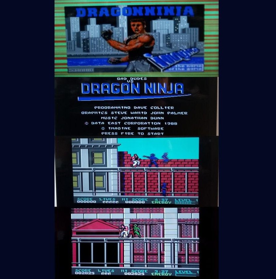 Dragon Ninja - Bad Dudes (Imagine - Data East) ->TESTAD<- Commodore 64/C64 Spel