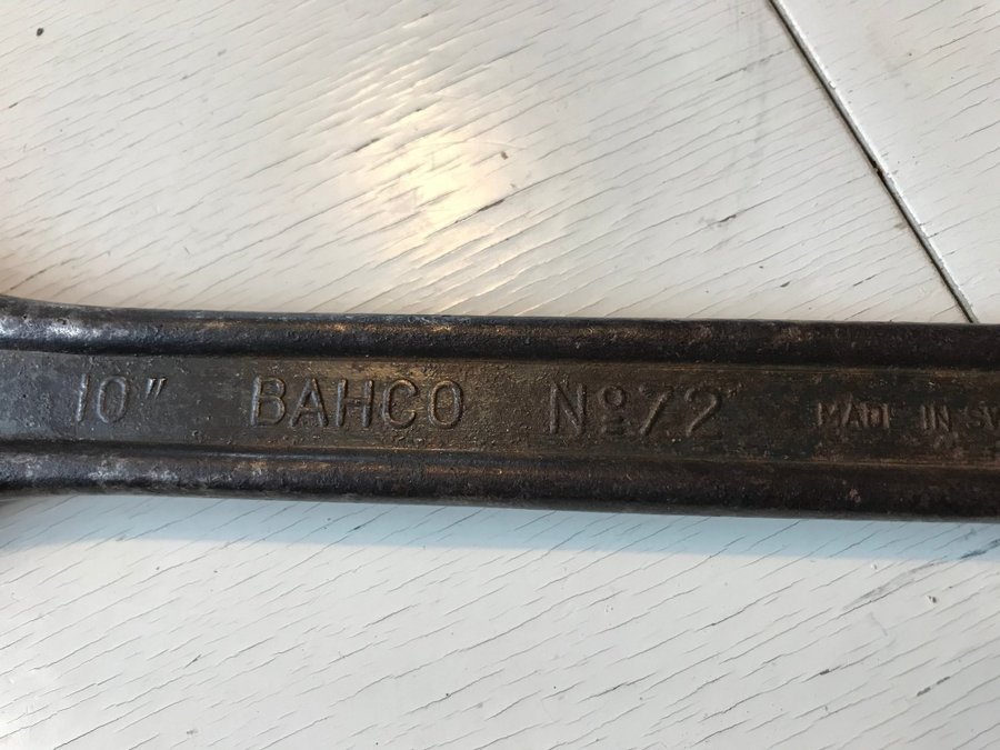 Bahco skiftnyckel N°72 10'' vintage