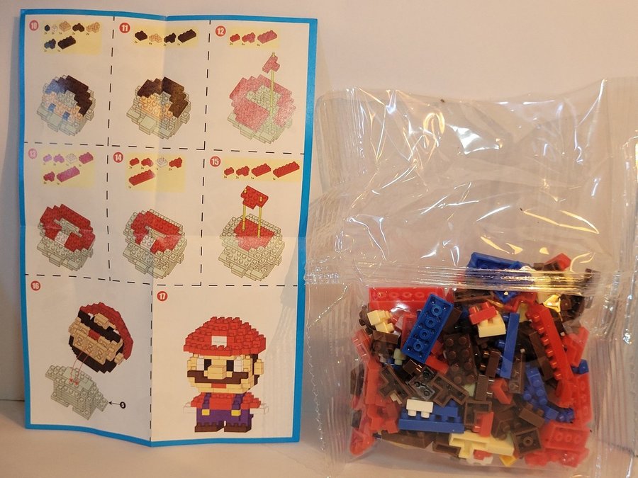 Super mario byggkloss set.