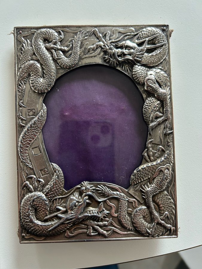 Picture frame approx 1900 Japanese with dragons