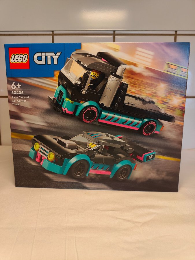 LEGO City 60406 Race Car and Car Carrier Truck