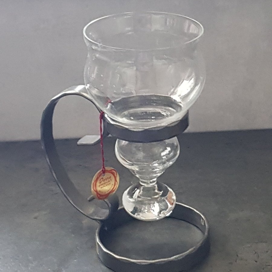 Ljuslykta smide/glasDorre produkt Borlänge H18 CM9 CM Ø