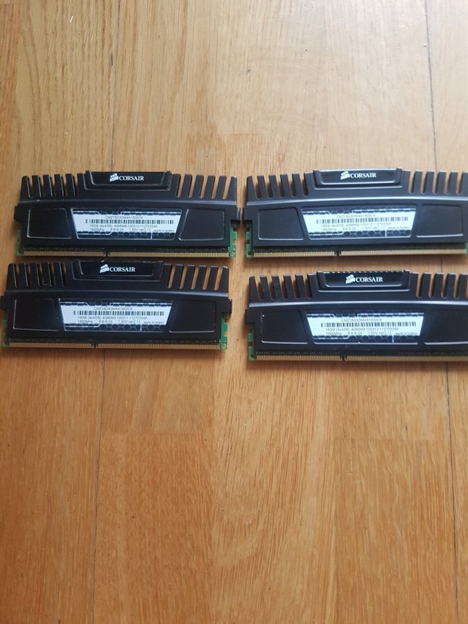 Corsair Vengeance 16GB (4x4GB) 1600MHz DDR3