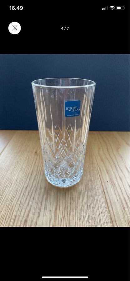 Nye Lyngby Glas Krystal Highball 4 stk