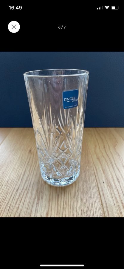 Nye Lyngby Glas Krystal Highball 4 stk